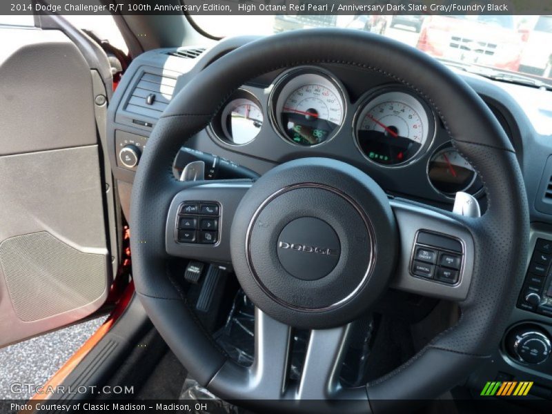 High Octane Red Pearl / Anniversary Dark Slate Gray/Foundry Black 2014 Dodge Challenger R/T 100th Anniversary Edition