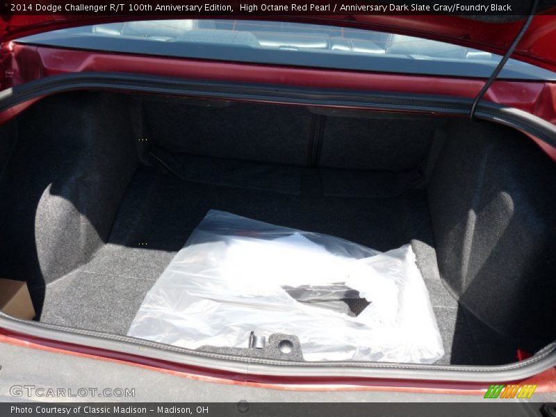 High Octane Red Pearl / Anniversary Dark Slate Gray/Foundry Black 2014 Dodge Challenger R/T 100th Anniversary Edition