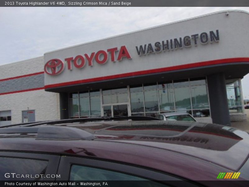 Sizzling Crimson Mica / Sand Beige 2013 Toyota Highlander V6 4WD