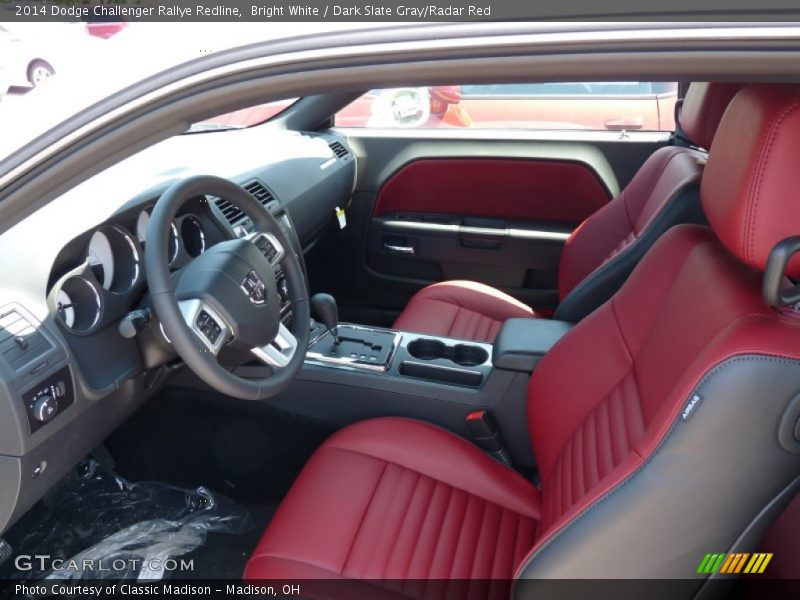  2014 Challenger Rallye Redline Dark Slate Gray/Radar Red Interior