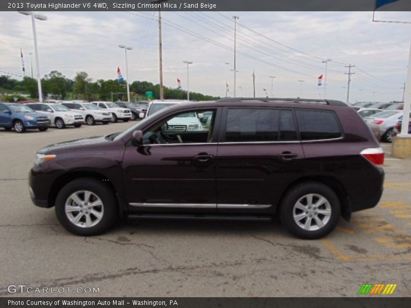 Sizzling Crimson Mica / Sand Beige 2013 Toyota Highlander V6 4WD