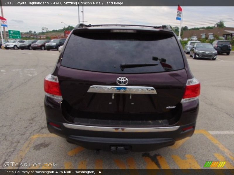 Sizzling Crimson Mica / Sand Beige 2013 Toyota Highlander V6 4WD