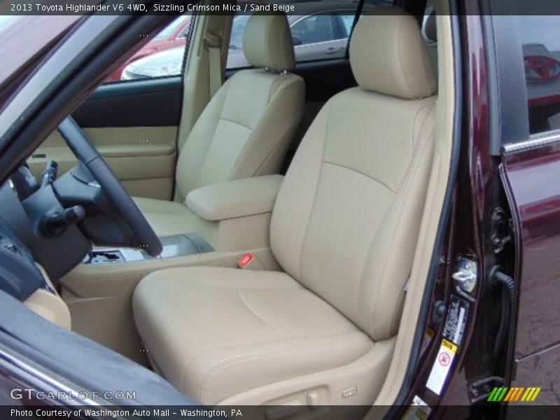 Sizzling Crimson Mica / Sand Beige 2013 Toyota Highlander V6 4WD