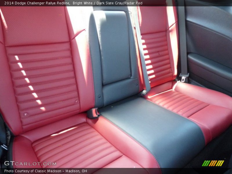 Bright White / Dark Slate Gray/Radar Red 2014 Dodge Challenger Rallye Redline