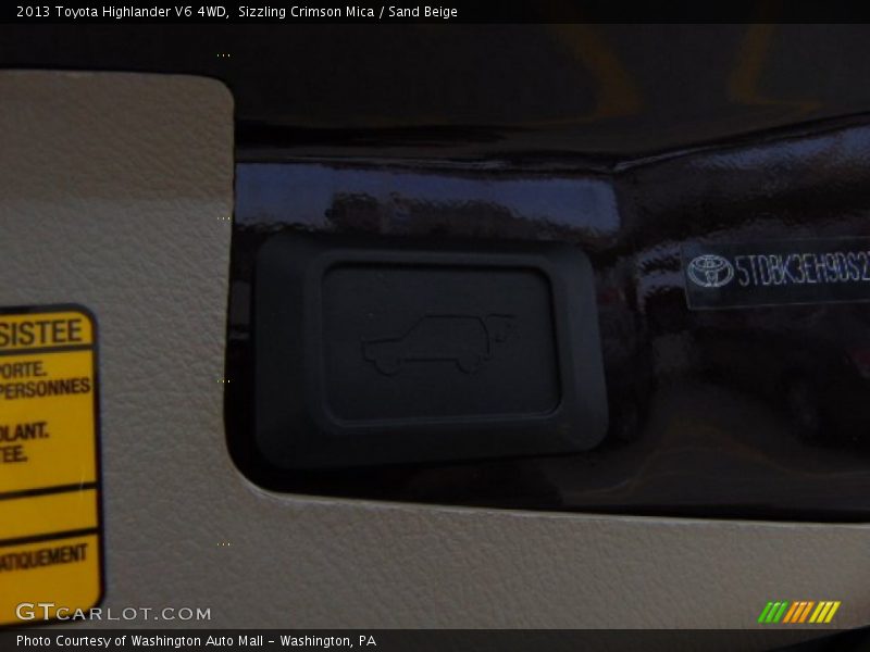 Sizzling Crimson Mica / Sand Beige 2013 Toyota Highlander V6 4WD