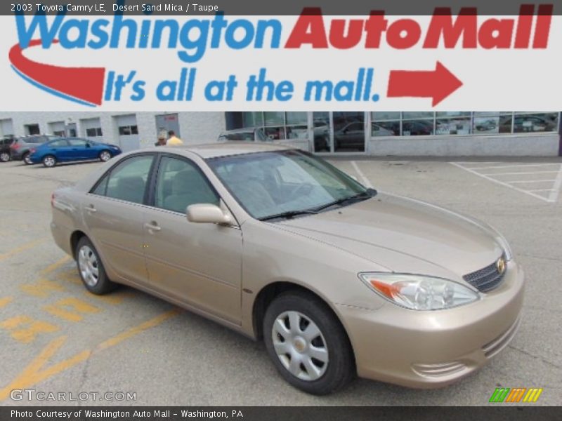 Desert Sand Mica / Taupe 2003 Toyota Camry LE