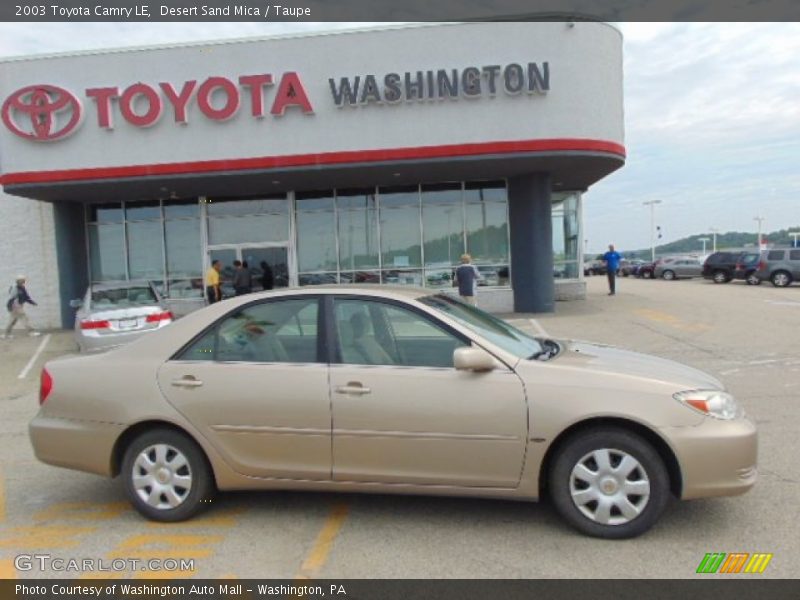 Desert Sand Mica / Taupe 2003 Toyota Camry LE