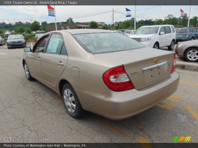 Desert Sand Mica / Taupe 2003 Toyota Camry LE