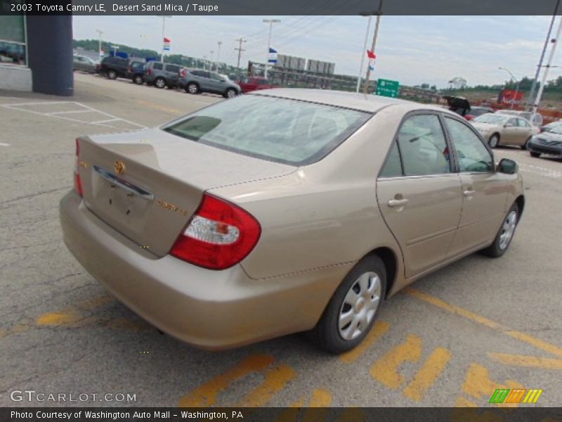 Desert Sand Mica / Taupe 2003 Toyota Camry LE