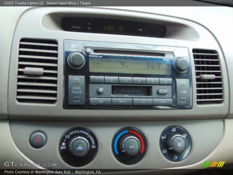 Desert Sand Mica / Taupe 2003 Toyota Camry LE