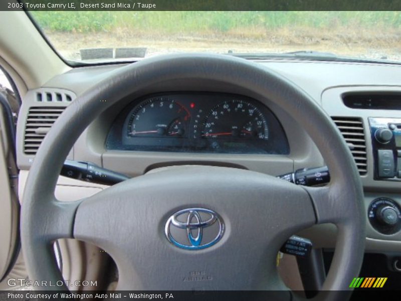 Desert Sand Mica / Taupe 2003 Toyota Camry LE