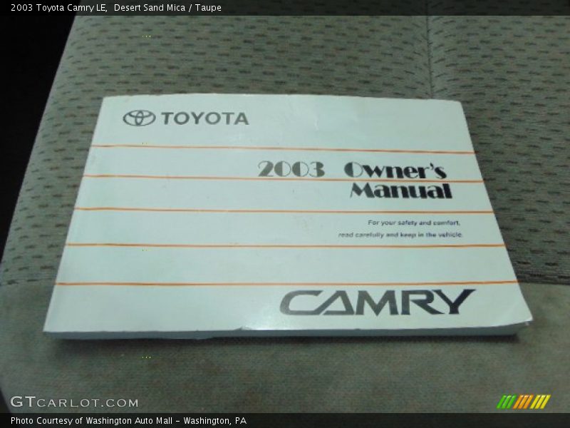 Desert Sand Mica / Taupe 2003 Toyota Camry LE