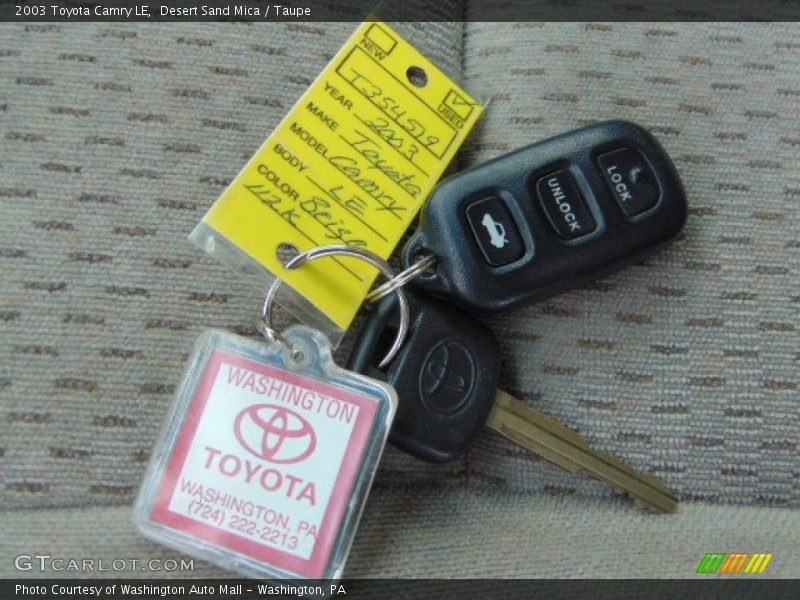 Desert Sand Mica / Taupe 2003 Toyota Camry LE
