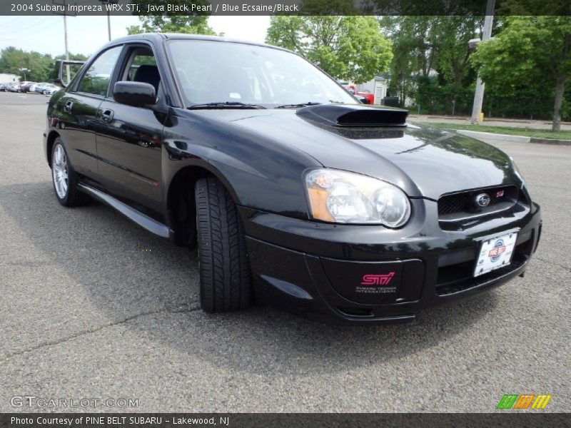 Java Black Pearl / Blue Ecsaine/Black 2004 Subaru Impreza WRX STi