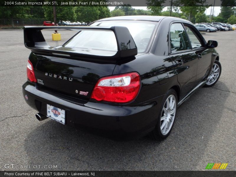 Java Black Pearl / Blue Ecsaine/Black 2004 Subaru Impreza WRX STi