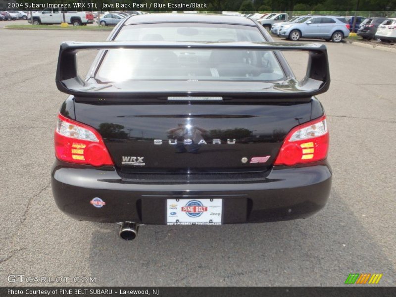 Java Black Pearl / Blue Ecsaine/Black 2004 Subaru Impreza WRX STi