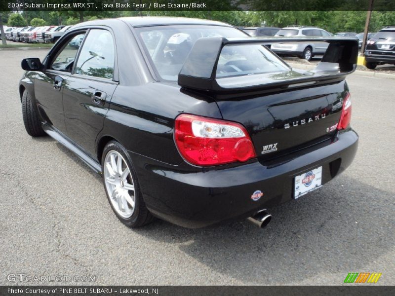 Java Black Pearl / Blue Ecsaine/Black 2004 Subaru Impreza WRX STi