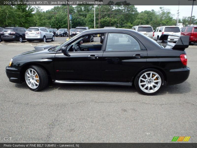 Java Black Pearl / Blue Ecsaine/Black 2004 Subaru Impreza WRX STi