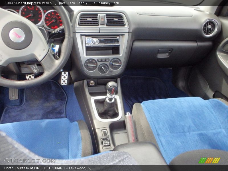 Java Black Pearl / Blue Ecsaine/Black 2004 Subaru Impreza WRX STi