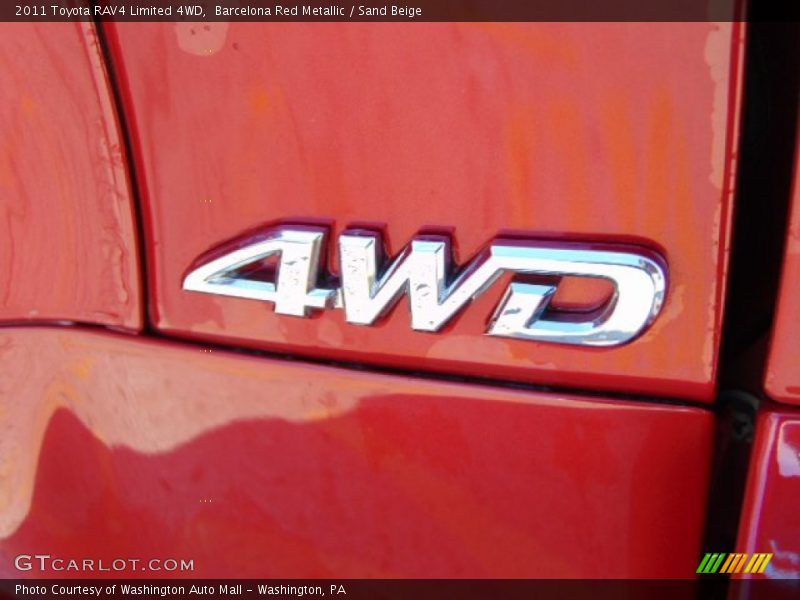 Barcelona Red Metallic / Sand Beige 2011 Toyota RAV4 Limited 4WD