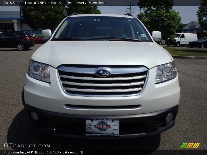 Satin White Pearl / Desert Beige 2010 Subaru Tribeca 3.6R Limited