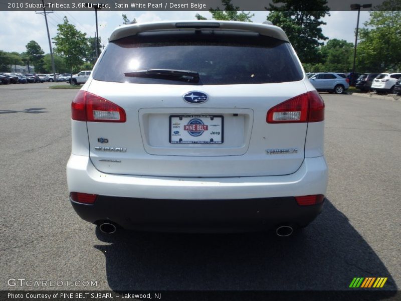 Satin White Pearl / Desert Beige 2010 Subaru Tribeca 3.6R Limited