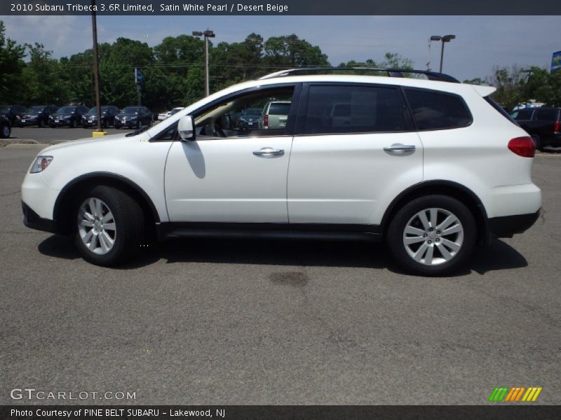 Satin White Pearl / Desert Beige 2010 Subaru Tribeca 3.6R Limited