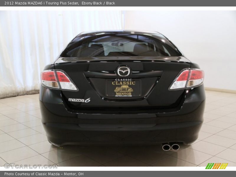 Ebony Black / Black 2012 Mazda MAZDA6 i Touring Plus Sedan