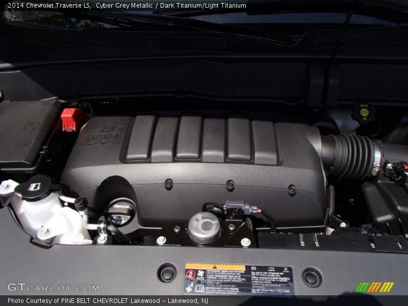 Cyber Grey Metallic / Dark Titanium/Light Titanium 2014 Chevrolet Traverse LS