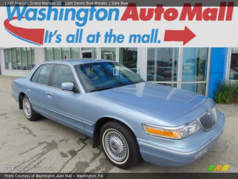 Light Denim Blue Metallic / Slate Blue 1997 Mercury Grand Marquis GS