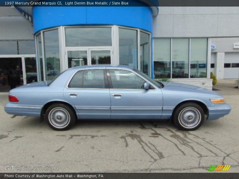 Light Denim Blue Metallic / Slate Blue 1997 Mercury Grand Marquis GS
