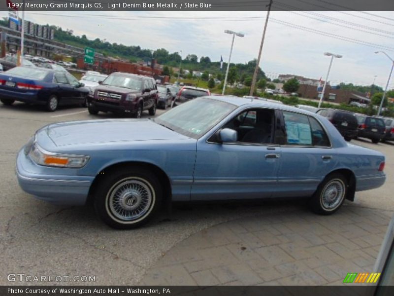 Light Denim Blue Metallic / Slate Blue 1997 Mercury Grand Marquis GS