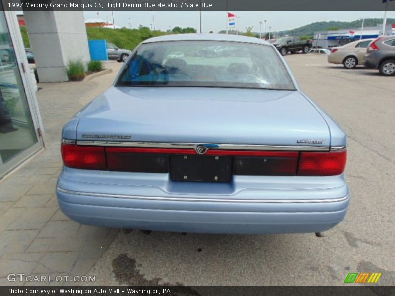 Light Denim Blue Metallic / Slate Blue 1997 Mercury Grand Marquis GS