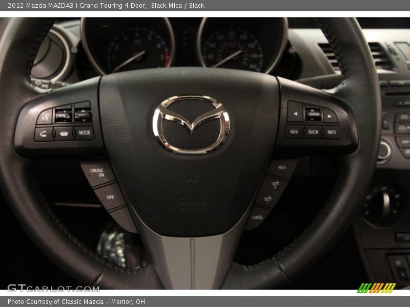 Black Mica / Black 2012 Mazda MAZDA3 i Grand Touring 4 Door