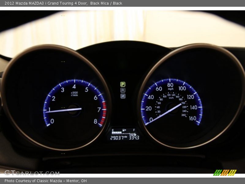 Black Mica / Black 2012 Mazda MAZDA3 i Grand Touring 4 Door