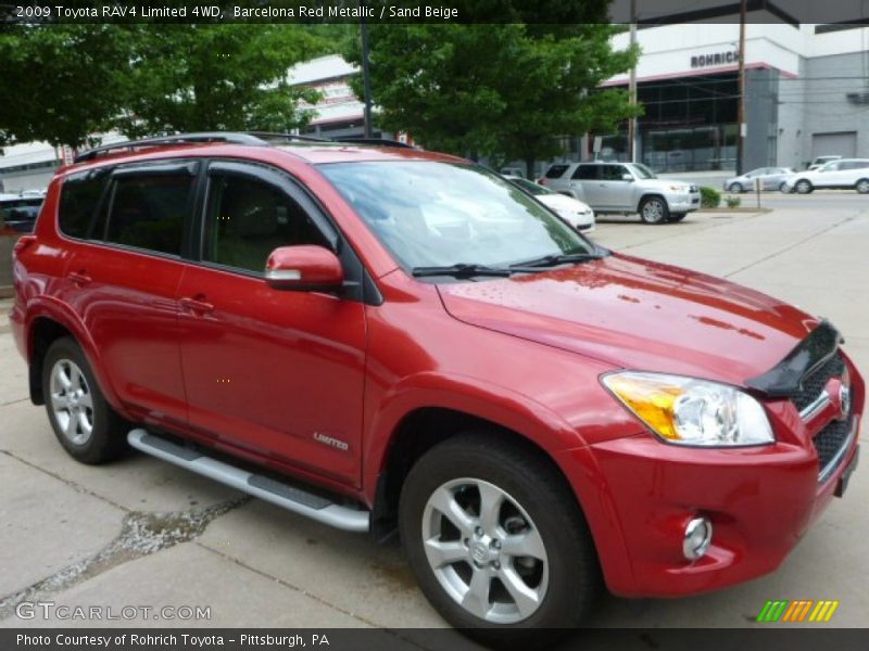 Barcelona Red Metallic / Sand Beige 2009 Toyota RAV4 Limited 4WD