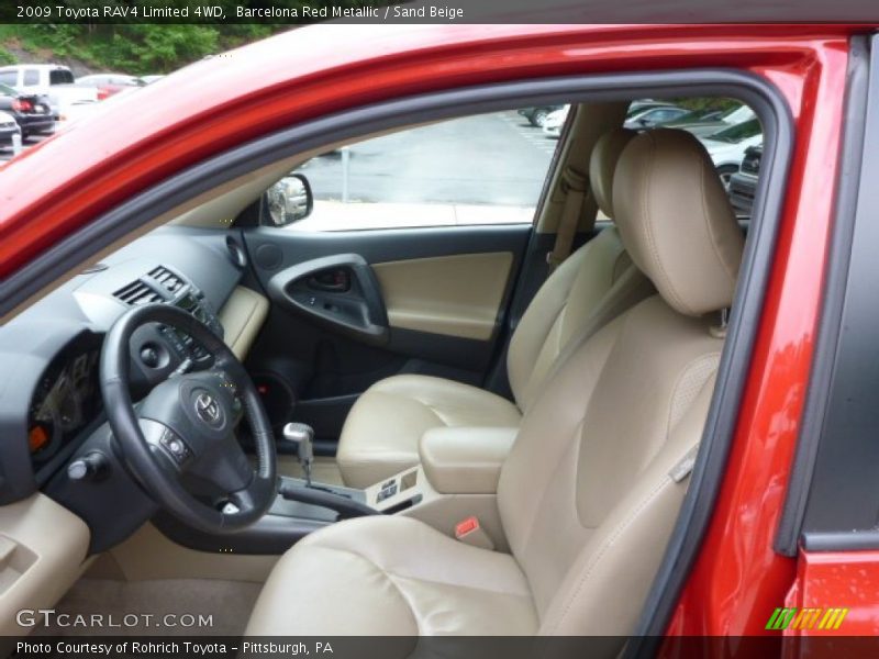 Barcelona Red Metallic / Sand Beige 2009 Toyota RAV4 Limited 4WD