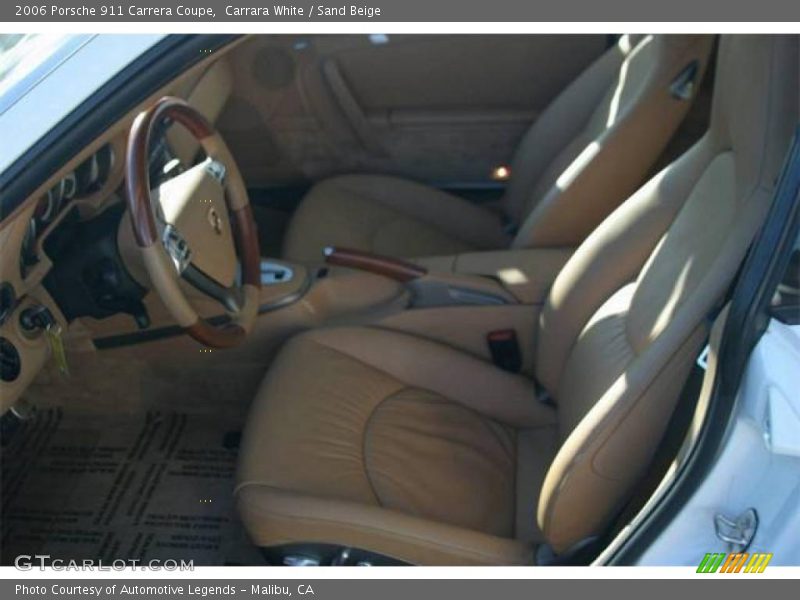 Carrara White / Sand Beige 2006 Porsche 911 Carrera Coupe
