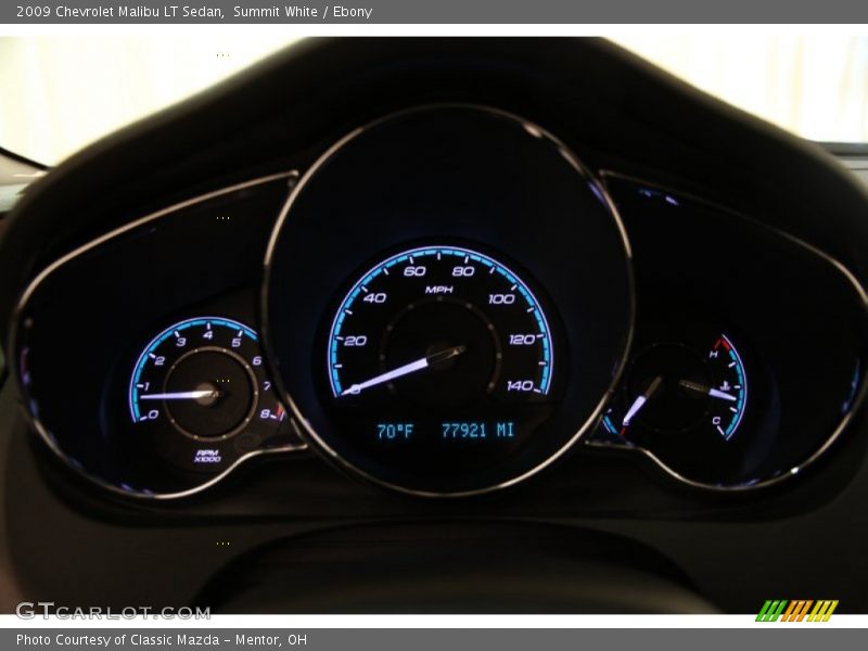 Summit White / Ebony 2009 Chevrolet Malibu LT Sedan