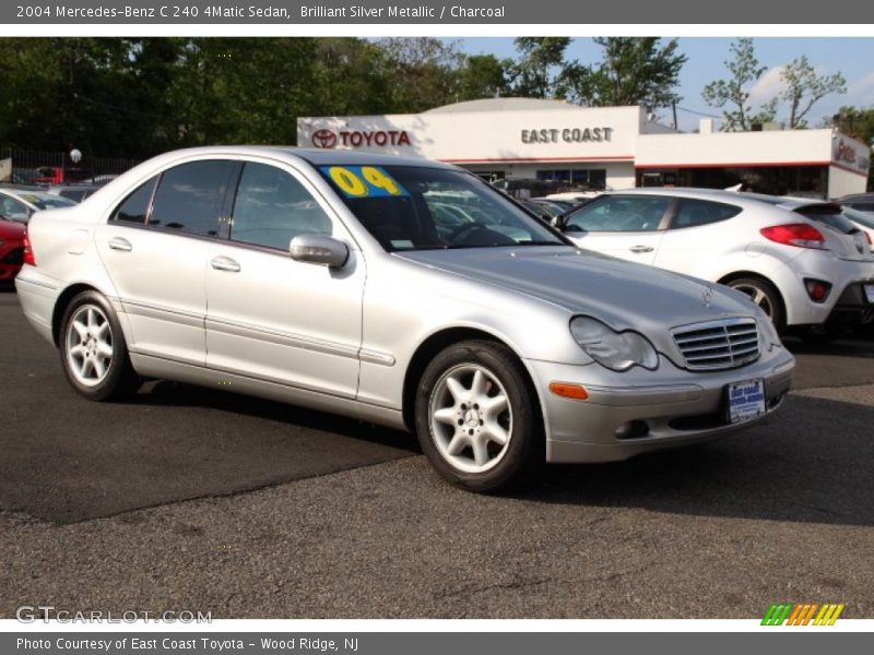 Brilliant Silver Metallic / Charcoal 2004 Mercedes-Benz C 240 4Matic Sedan