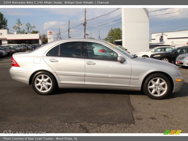 Brilliant Silver Metallic / Charcoal 2004 Mercedes-Benz C 240 4Matic Sedan