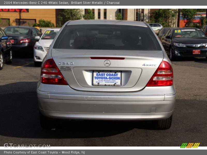 Brilliant Silver Metallic / Charcoal 2004 Mercedes-Benz C 240 4Matic Sedan