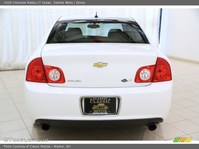 Summit White / Ebony 2009 Chevrolet Malibu LT Sedan