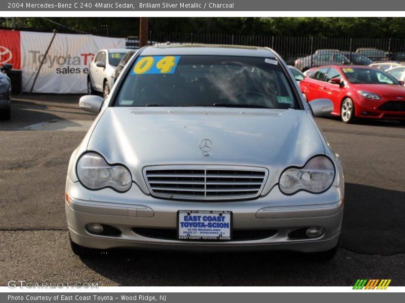 Brilliant Silver Metallic / Charcoal 2004 Mercedes-Benz C 240 4Matic Sedan