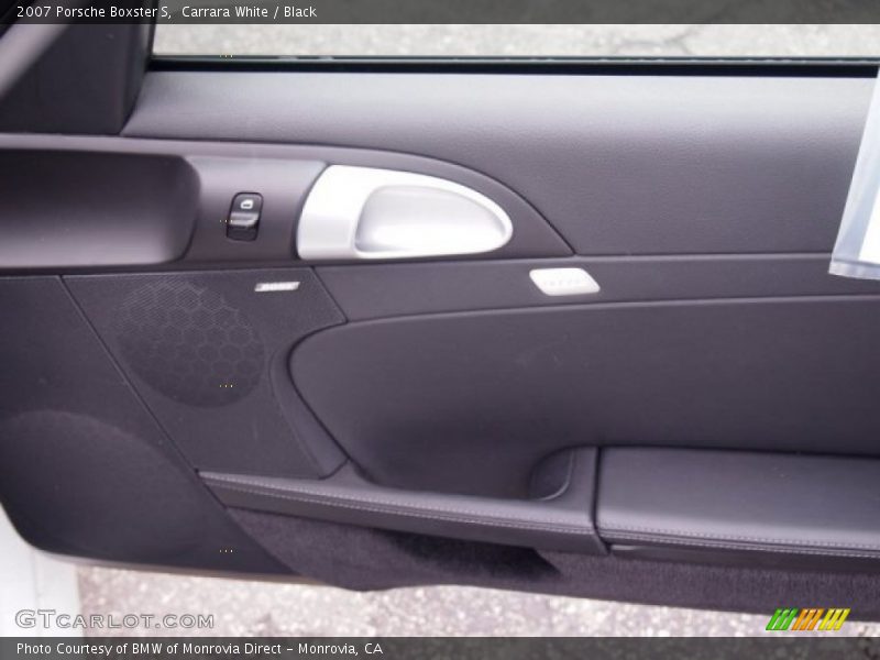 Carrara White / Black 2007 Porsche Boxster S
