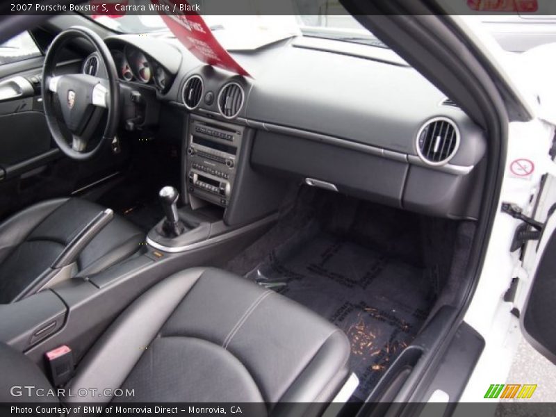 Carrara White / Black 2007 Porsche Boxster S