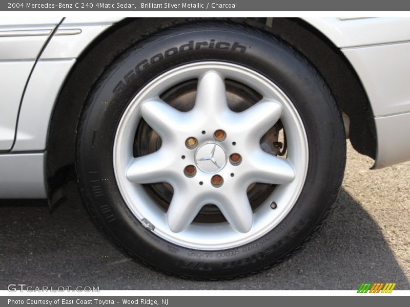 Brilliant Silver Metallic / Charcoal 2004 Mercedes-Benz C 240 4Matic Sedan