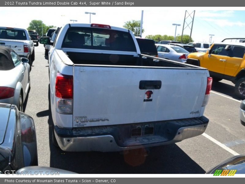 Super White / Sand Beige 2012 Toyota Tundra Limited Double Cab 4x4