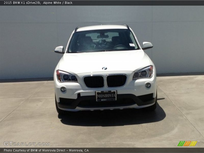 Alpine White / Black 2015 BMW X1 sDrive28i