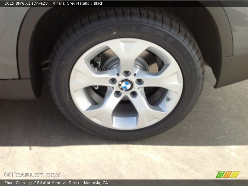 Mineral Grey Metallic / Black 2015 BMW X1 sDrive28i